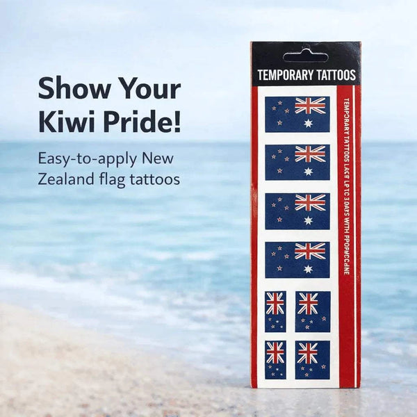 Olive Temporary Tattoo Strips NZ Flag Facebook Ad