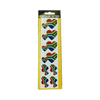 South African flag heart-shaped Olive temporary tattoo strips for easy application and removal