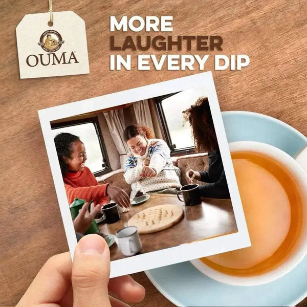 Ouma Rusks Three Seed sliced 450g pack with sunflower, sesame, and flax seeds for nutritious snacking