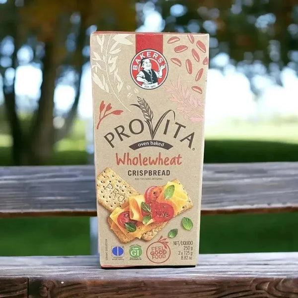 BAKERS Provita wholewheat crispbread biscuits 250g pack with high fiber and low GI for healthy snacking