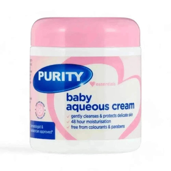 Purity Essentials Baby Aqueous Cream 450ml for gentle moisturizing and skin protection