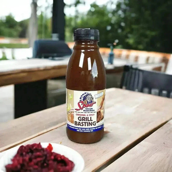 SPUR Basting Grill Sauce 500ml bottle for BBQ and braai cooking with rich tangy flavor