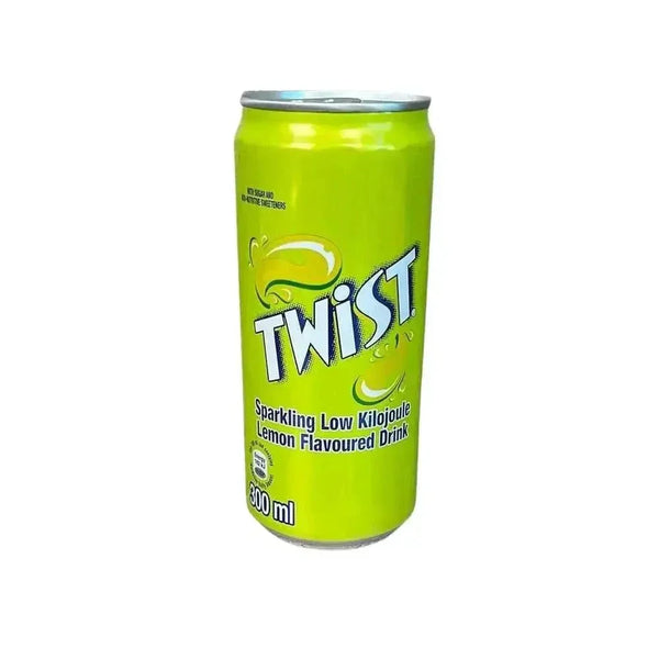 300ml Schweppes Lemon Twist refreshing soft drink bottle with zesty lemon flavor