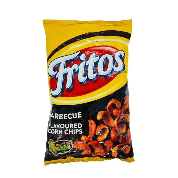 Simba Fritos BBQ 120g maize snacks bag, baked and tartrazine-free