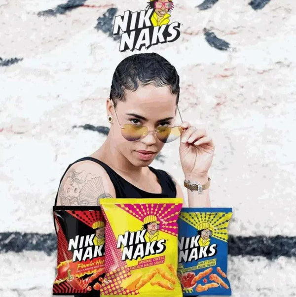 Simba Nik Naks Sweet Chilli maize snack 135g pack crunchy gluten-free spicy