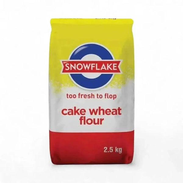 Snowflake Cake Flour 2.5kg bag with finest white wheat flour for baking cakes and pastries