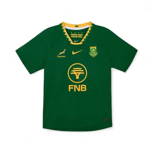 Women's Springbok Jersey 2X-Large green rugby shirt with FNB logo and South African emblem