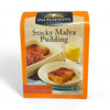 Ina Paarman's Sticky Malva Pudding 500g box with rich apricot butter glaze and moist spongy texture