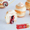 Bakers Strawberry Whirls 200g bright red swirled strawberry snack with real juice