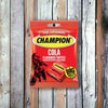 Wilson Champion Toffee Prepack Cola 150g with bold packaging and strong South African heritage