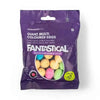 Woolworths Fantastical giant multi-coloured candy-coated chocolate eggs with chewy jelly center.