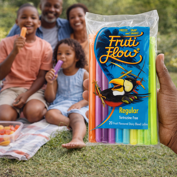 Fruti Flow Regular Fruit Flavoured Dairy Blend Lollies - 20x90ml Facebook Ad