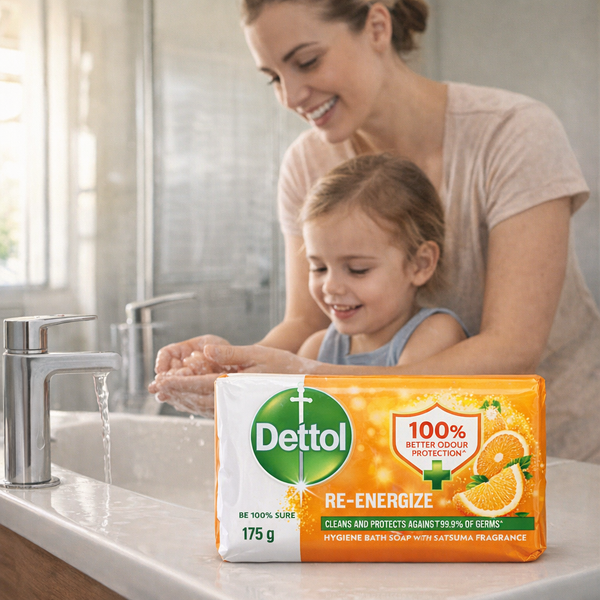 Dettol Re-Energize Hygiene Bath Soap - 175g Facebook Ad