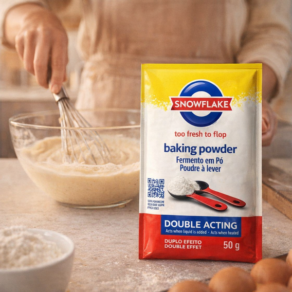 Snowflake Baking Powder 50g Facebook Ad