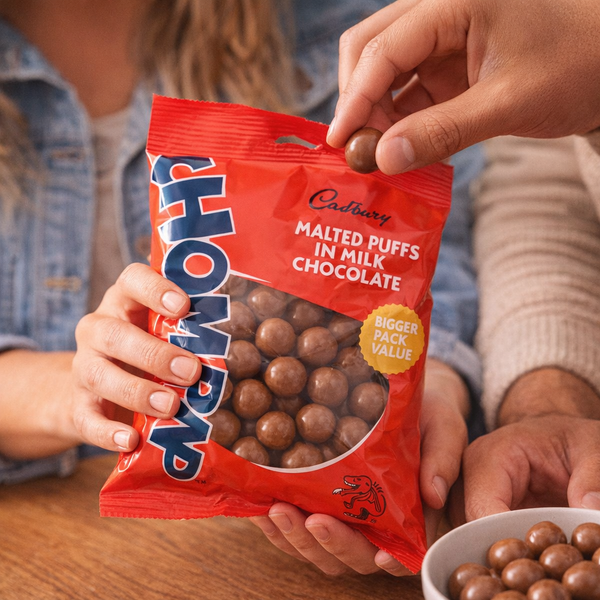 Woolworths CHUCKLES® Malted Puffs in Milk Chocolate 125g Facebook Ad