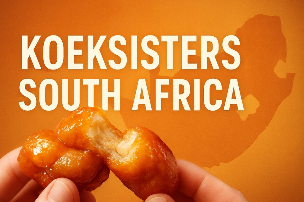 Golden syrup-soaked koeksisters, traditional South African braided pastries with a glossy, sticky finish