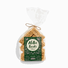 450g pack of Alette’s Rusks Plain bran style in resealable herringbone packaging, South African traditional snack