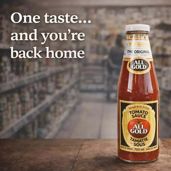 All Gold Tomato Sauce 700ml bottle authentic South African ketchup gluten-free no preservatives