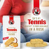 Bakers Tennis Classic Coconut Rusks 450g pack with coconut-flavored snack for tea or coffee