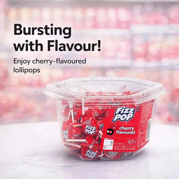 Beacon FIZZ POP Cherry - Tub of 40 lollipops Facebook Ad