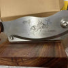 Blacksmith Biltong Cutter made of solid Kiaat wood for precise slicing and cutting of biltong