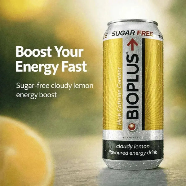Bioplus - Sugar-free Cloudy Lemon Energy Drink - 440ml * Facebook Ad