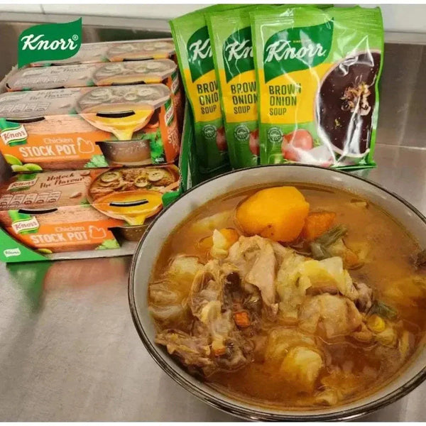 Knorr Brown Onion Soup Powder 50g pack for rich, creamy flavor and easy online purchase