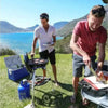 CADAC Carri Chef 50 BBQ with dome lid, portable outdoor gas grill with 46cm cooking surface and stainless steel burner
