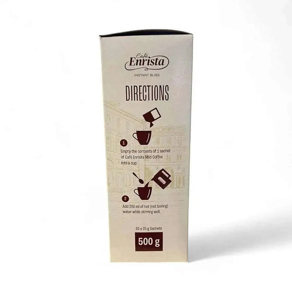 Café Enrista Coffee 3-In-1 Mild Smooth & Creamy Instant Sachets 500g Pack of 20