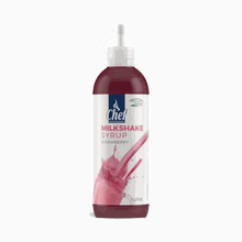 Chef Pro Strawberry Milkshake Syrup 1 Litre bottle for making creamy milkshakes and desserts