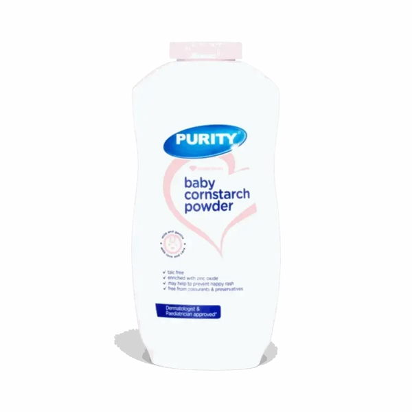 Purity Essentials Baby Cornstarch Powder 200g talc-free zinc oxide gentle formula for baby skin