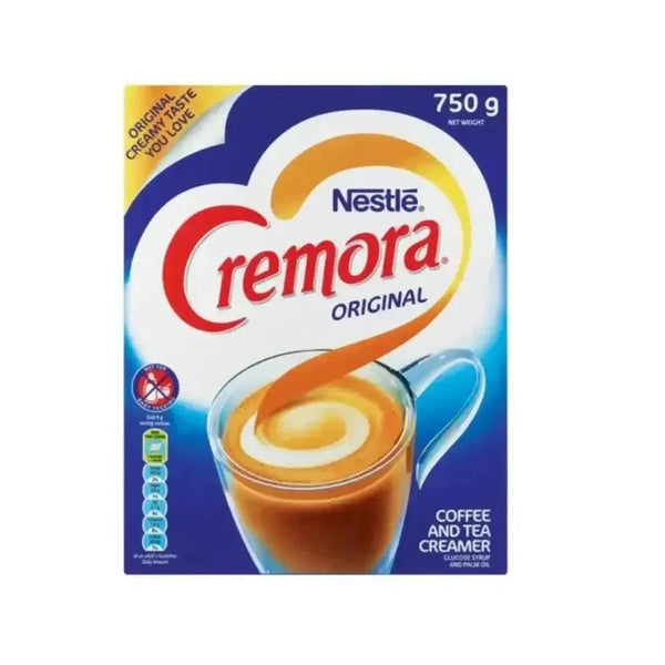 Cremora Coffee Creamer 750g pack with 2x375g packets, creamy and low-fat coffee additive