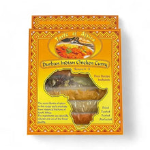 Taste of Africa Durban Indian Chicken Curry spice mix packet with vibrant spices