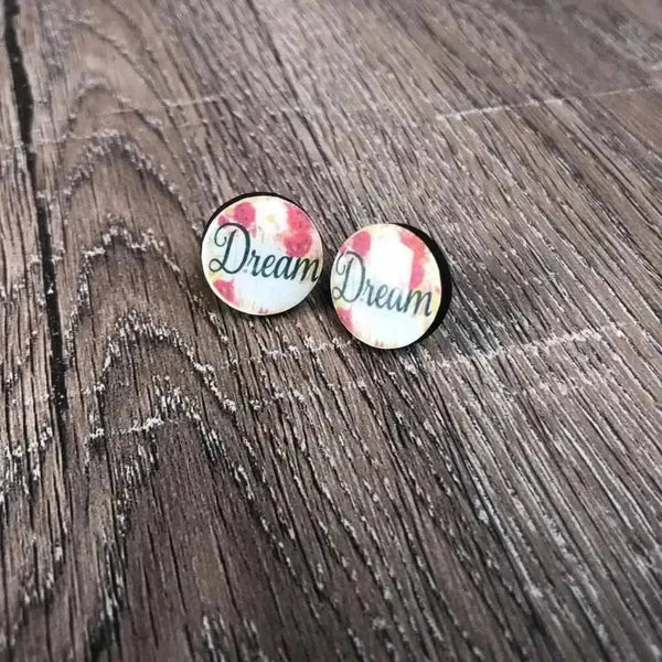Earrings - Dream 15mm diameter circle design sold in pairs