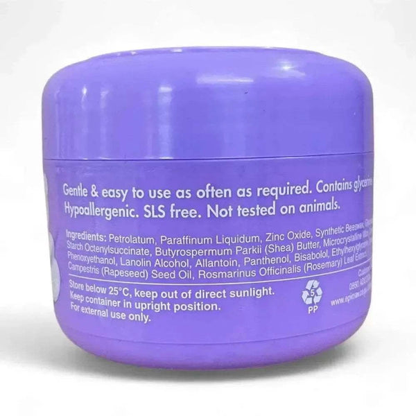 Epimax Baby Barrier Bum Cream Tub - 125g for sensitive skin protection.