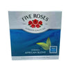 Pack of 102 FIVE ROSES Tea African Blend BLUE tea bags with rich African-inspired flavor and aroma
