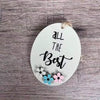 Wooden Gift Tag with All The Best message