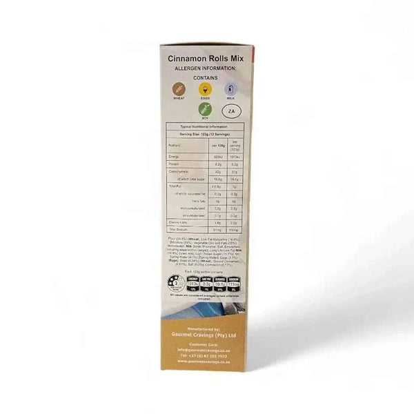 Gourmet Cravings Cinnamon Rolls chocolate baking kit with 12 soft, fluffy rolls weighing 825g