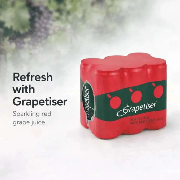 Grapetiser Sparkling 100% Red Grape Juice 300ml (6-Pack) Facebook Ad