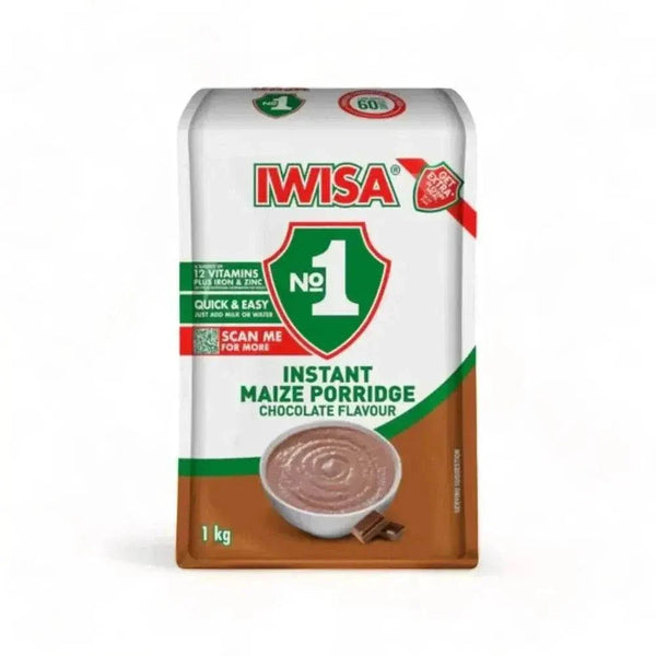 IWISA Instant Maize Porridge chocolate flavor 1kg pack for quick nutritious breakfast