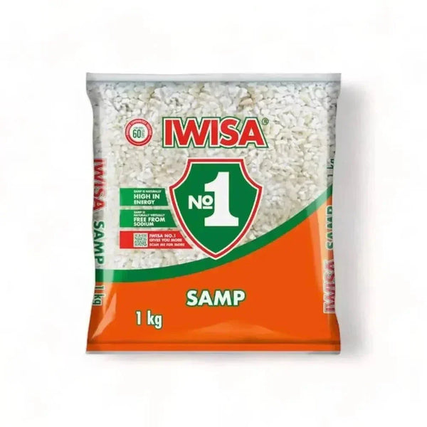 Iwisa Samp 1kg quick cook parboiled pre-soaked nutritious meal