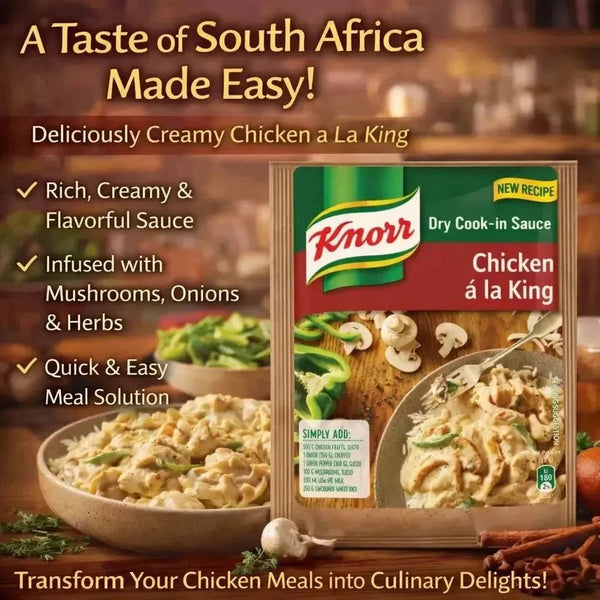 Knorr Cook in Sauce Chicken a La King creamy mushroom and herb sauce packet 58g