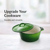 LK Flat Potjie Bake Pot 5L - GREEN Enamel(#12) * Facebook Ad