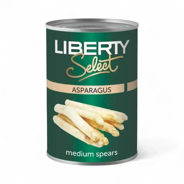Liberty Asparagus Spears 430g can of tender, medium-sized asparagus spears for salads and side dishes