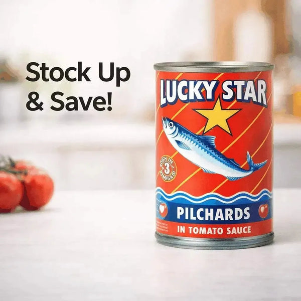 Lucky Star Pilchards Tomato Sauce 400g canned fish promotional image