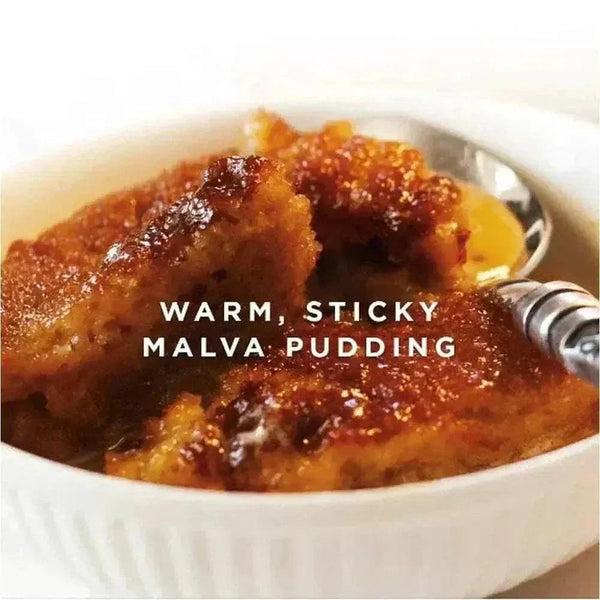 Snowflake Creations Malva Pudding 400g kit with vanilla custard for easy, delicious Sunday dessert