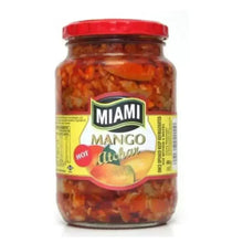 Miami Atchar Mango HOT 400g jar showcasing a spicy South African mango condiment