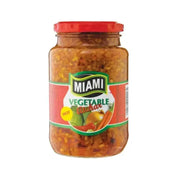 Miami Vegetable Atchar Hot 380g jar with spicy mixed vegetable condiment