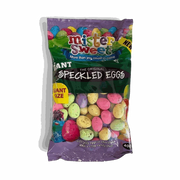 Mister Sweet's Speckled Eggs 400g pack with chocolate and peanut butter speckled eggs