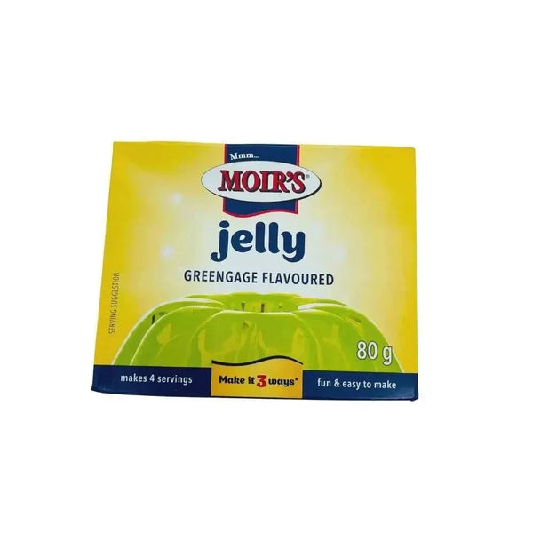 Moir's Jelly Greengage flavor 80g jar for desserts and recipes